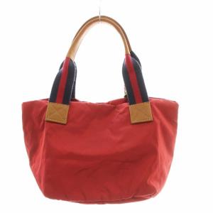 Orobianco トートバッグ ハンドバッグ ナイロン ロゴ 赤 レッド