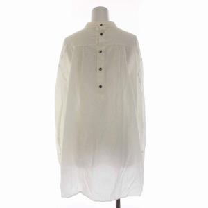 Shinzone 20AW HIGH NECK FRILL ハイネック フリル ブラウス シャツ 長袖 34 S 白 ホワイト