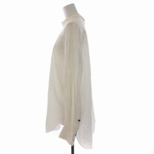 Shinzone 20AW HIGH NECK FRILL ハイネック フリル ブラウス シャツ 長袖 34 S 白 ホワイト