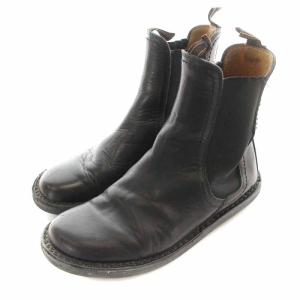 trippen CHELSEA サイドゴアブーツ ショートブーツ レザー フラット 36 ブラック