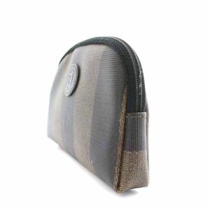 FENDI ペカン マルチポーチ PVC 茶 ブラウン 黒 ブラック