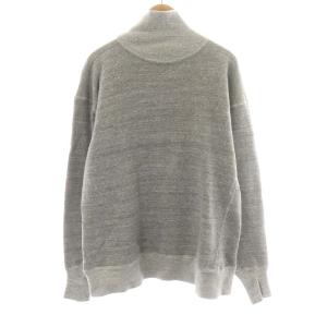 スウェット トレーナー 長袖 モックネック コットン 38 M グレー