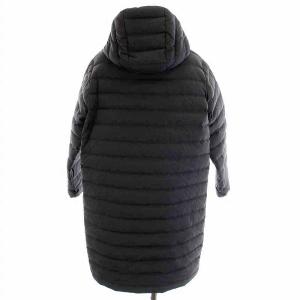 DANTON MIDDLE DOWN HOODED COAT ミドルダウンコート フード付き ジップアップ アウター S グレー DT-A0005