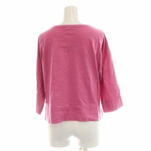 PLEATS PLEASE ISSEY MIYAKE Tシャツ カットソー 五分袖 無地 3 L ピンク PP82-JK756