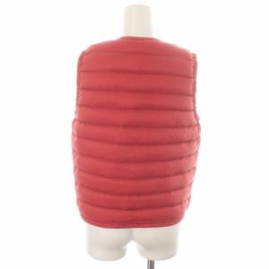 DANTON ダウンベスト ナイロン 34 XS 赤 レッド