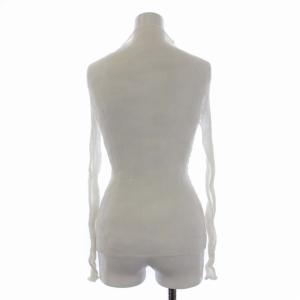 ISSEY MIYAKE 18AW シフォンツイスト カットソー 長袖 ハイネッ ク ホワイト