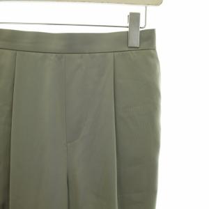 ENFOLD 22SS サテン ゴムジョッパーズ パンツ テーパードパンツ イージー タック 40 L グレー