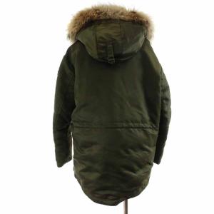 TATRAS CUSNA ダウンジャケット ミドル丈 ラクーンファー 02 M カーキ LTA19A4702