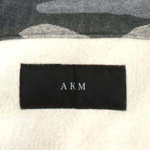 AKM ORIGINAL ROUGHY SWEAT ジャケット カモフラ 迷彩柄 M グレー