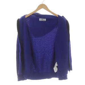 STONE ISLAND CONCEALED HOOD Cardigan ジップアップ 長袖 ウール M ブルー
