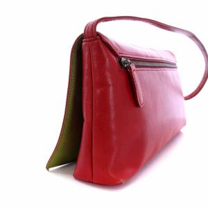 Jean Paul GAULTIER アンティークローズ柄 ワンショルダーバッグ レザー レッド