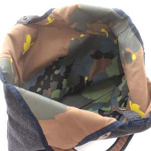 HUNTING WORLD トートバッグ デニム ハンドバッグ 青 ブルー