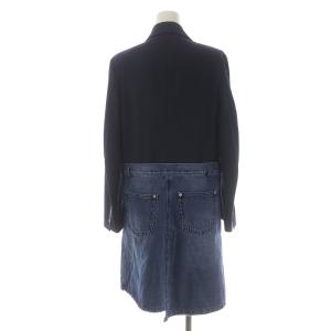 Ameri VINTAGE デニムドッキングテーラードジャケット ロング M 紺 ネイビー インディゴ 01110620500