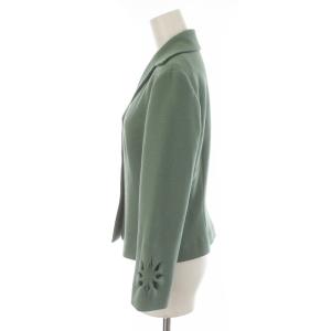 SYBILLA テーラードジャケット シングル ウール L 緑 グリーン
