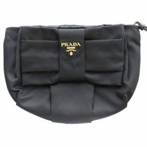 PRADA 1N1422 マルチポーチ ナイロン リボン ロゴ NERO