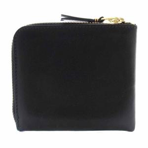 COMME des GARCONS コインケース 小銭入れ L字ファスナー レザー 黒 ブラック