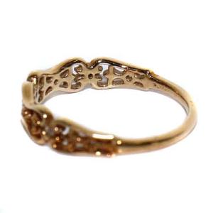 agete 指輪 リング アクセサリー ダイヤモンド 14金 K14 0.01ct ゴールド