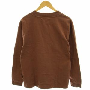 MARGARET HOWELL カットソー Tシャツ クルーネック 長袖 コットン L 茶 ブラウン