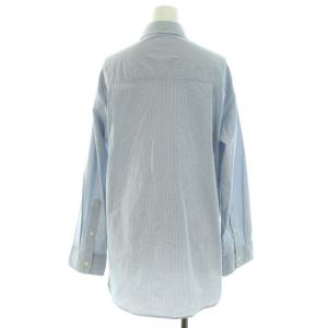 Deuxieme Classe 19AW washer ストライプ シャツ ブラウス 長袖 M 水色