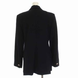 EMPORIO ARMANI テーラードジャケット 3B ヴィンテージ サイドベンツ アウター 40 M 紺 ネイビー