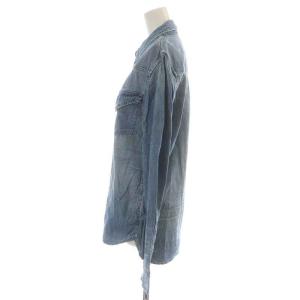 REMI RELIEF ウエスタンシャツ 長袖 デニム M 紺 ネイビー