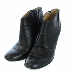 GOLDEN GOOSE JEN ショートブーツ ブーティ レザー 37 23.8cm 黒 ブラック