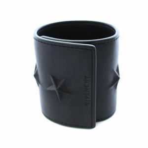 GIVENCHY STAR BRACELET ブレスレット バングル スター カウレザー 牛革 黒 ブラック