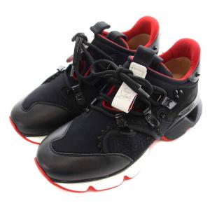 Christian Louboutin RED Runner FLAT スニーカー ローカット 39.5 ブラック レッド