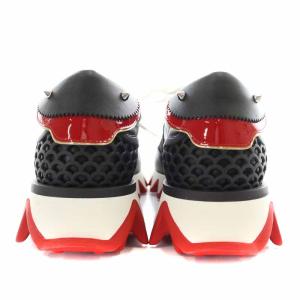 Christian Louboutin 20AW Loubishark スニーカー レザー 26cm ブラック 3201324H358