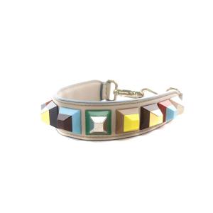 FENDI ミニ ストラップユー ショルダーストラップ シルバー金具 マルチカラー