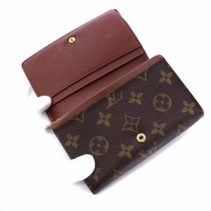 LOUIS VUITTON ポルトモネビエ トレゾール モノグラム 二つ折り財布 M61730