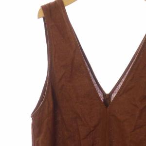 JOURNAL STANDARD relume 22SS リネンサロペット ペチパンツ付き F 茶 ブラウン オレンジ 22030462606020