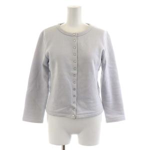 20AW プレッション カーディガン 長袖 コットン イ S グレー