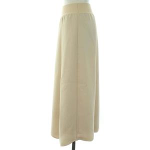 Theory 21SS フレアスカート ロング マキシ丈 アシメ シフォン P アイボリー