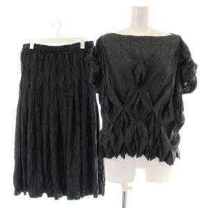 FETE セットアップ カットソー ロングスカート プリーツ 2 グレー