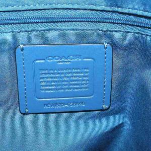 COACH シティ ジップ トートバッグ ハンドバッグ ショルダーバッグ レザー 青 ブルー F58846