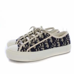 Christian Dior Canvas Oblique Walk'N'Dior Low Top Sneakers
