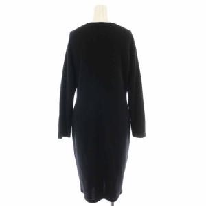 Christian Dior ニットカーディガン ロング ウール ヴィンテージ CDボタン 長袖 M ブラック