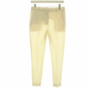 23SS Crisp Poly Treeca GB テーパードパンツ スラックス グロップド センタープレス 00 XS アイボリー