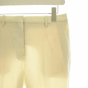 Theory 23SS Crisp Poly Treeca GB テーパードパンツ スラックス グロップド センタープレス 00 XS アイボリー