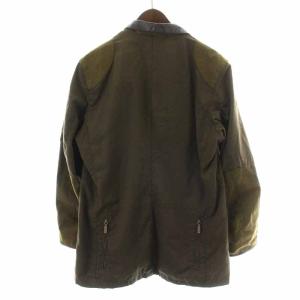 Barbour BEACON SPORTS JACKET オイルジャケット 裏地チェック L カーキ 1802128