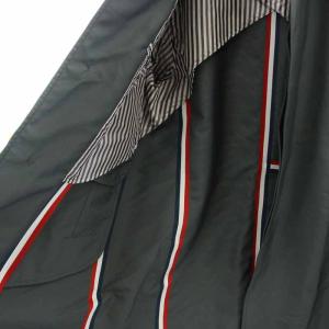 THOM BROWNE ステンカラーコート ミドル丈 0 XS グレー