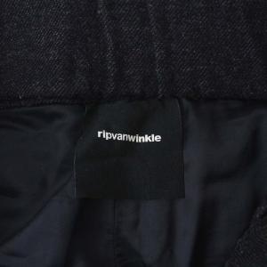 RIPVANWINKLE イージーパンツ ギャザー フロントファスナー 3 S チャコールグレー