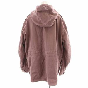 DIESEL C-ROSA モッズコート ミリタリーコート ハイネック ジップアップ フード S ピンク