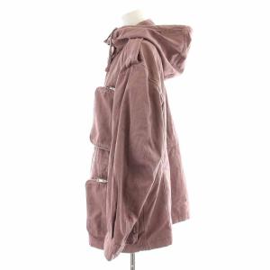 DIESEL C-ROSA モッズコート ミリタリーコート ハイネック ジップアップ フード S ピンク