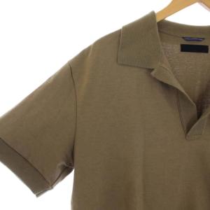 junhashimoto CU17 SKIPPER SHIRTS ポロシャツ 半袖 1102210017 コットン 4 L ベージュ