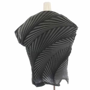ISSEY MIYAKE IM61FJ011 カットソー 3Dスチーム プリーツ 変形 フレンチスリーブ 2 グレー