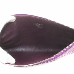 lucien pellat finet マットクロコクラッチバッグポーチ クラッチバッグ セカンドバック スカル 骸骨 紫 パープル Y1162