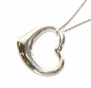 TIFFANY&Co. ビッグ オープンハート ネックレス ペンダント シルバー 925 アクセサリー ジュエリー