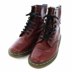 Dr.Martens 8ホール ショートブーツ レースアップ レザー 22.5cm 赤 レッド 1460